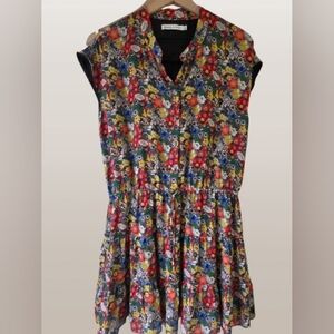 Rebecca Minkoff Floral Multicolor Dress SZ XL